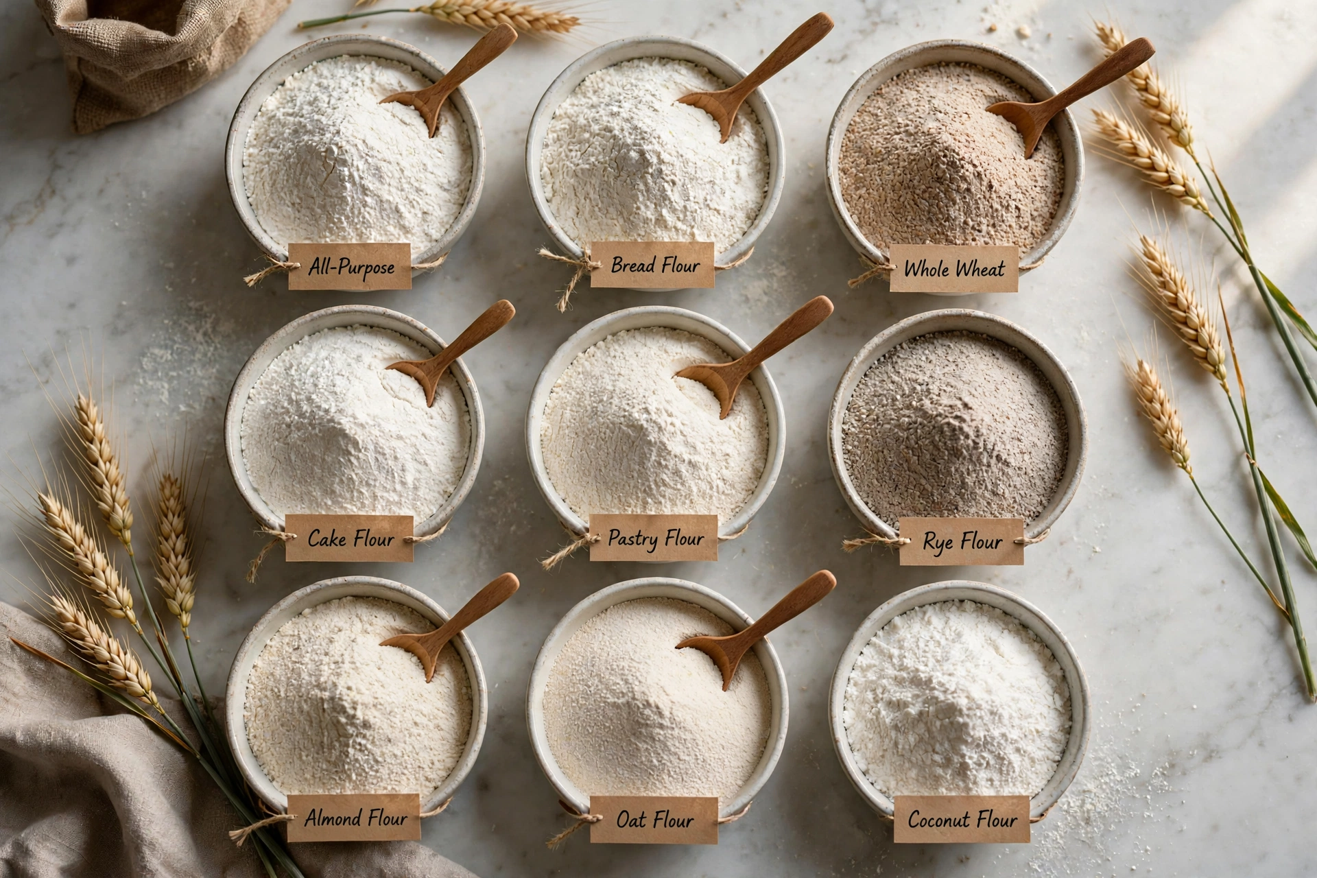 Baking with flour